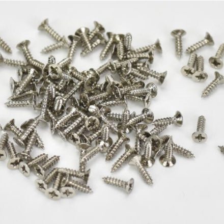 Csavar 2mm x 8mm ezüst színű 100 db/cs.