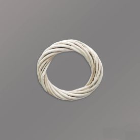 Vesszőkoszorú fehér 10cm Vesszőkoszorú fehér 10cm