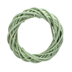 Vesszőkoszorú pasztell zöld 20cm Vesszőkoszorú pasztell zöld 20cm