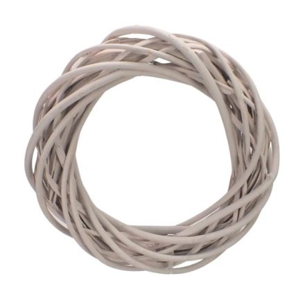Vesszőkoszorú pasztell rózsa 20cm