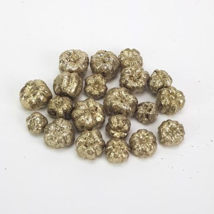 Tökbogyó glitteres arany 20db / csomag