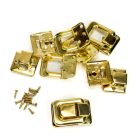 Fém csat arany színű szögletes 4cm x 2,6cm