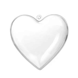 Szív forma szétválasztható műanyag 8cm Szív forma szétválasztható műanyag 8cm