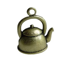 Fém medál - Teáskanna 1,6cm x 2cm Fém medál - Teáskanna 1,6cm x 2cm