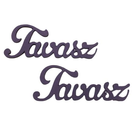 Fa "Tavasz" felirat lila 2db/csomag