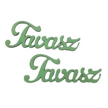 Fa "Tavasz" felirat menta 2db/csomag
