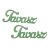Fa "Tavasz" felirat menta 2db/csomag