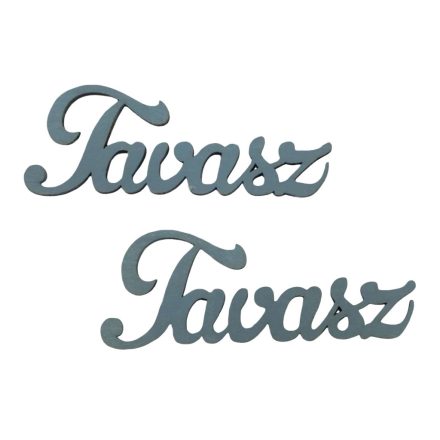 Fa "Tavasz" felirat ódon kék 2db/csomag