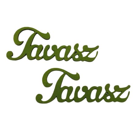 Fa "Tavasz" felirat oliva 2db/csomag