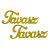 Fa " Tavasz" felirat sárga 2db/csomag
