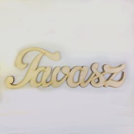 Fa felirat "Tavasz" natúr 9,5cm x 3,5cm Fa felirat "Tavasz" natúr 9,5cm x 3,5cm