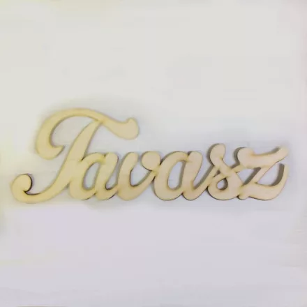 Fa felirat "Tavasz" natúr 9,5cm x 3,5cm