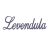 Fa "Levendula" felirat  lila 15cm