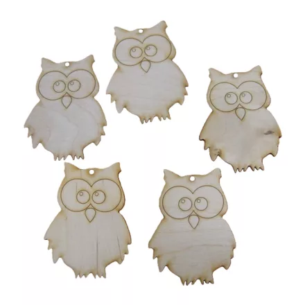 Fa figura - Bagoly 10cm x 7cm