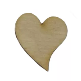 Fa francia szív 2,7cm x 2,5cm