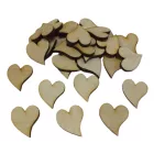 Fa francia szív 2,7cm x 2,5cm