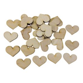 Fa romantik szív 3cm x 2,5cm