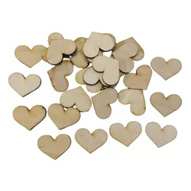 Fa romantik szív 3cm x 2,5cm