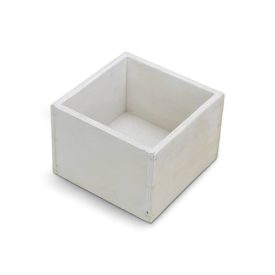Fehér dekorláda kocka 11cm x 11cm x 8cm Fehér dekorláda kocka 11cm x 11cm x 8cm