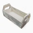 Füles fa ládika szürkésbarna 18cm x 9cm x 7,8cm