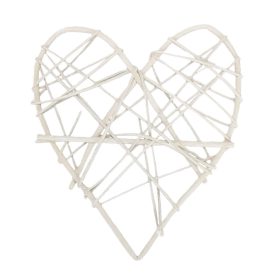 Fonott hálós szív 15cm