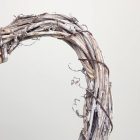 Szív koszorú szürke 20cm