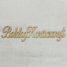 Fa felirat "Boldog Karácsonyt" 32cm x 10cm Fa felirat "Boldog Karácsonyt" 32cm x 10cm