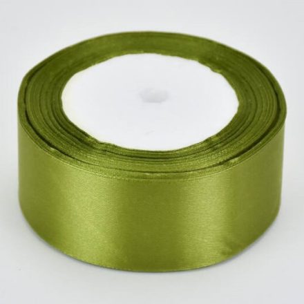 Szatén szalag 4cm x 22m oliva