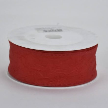 Törtmintás szalag - piros 3,8cm x 9m