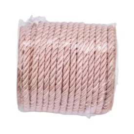 Sodrott zsinór 5mm vastag - púder