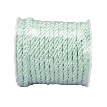 Sodrott zsinór 5mm vastag - menta | 18 méteres tekercs