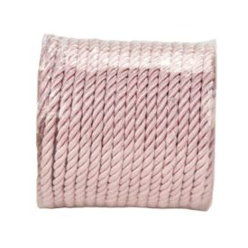 Sodrott zsinór 5mm vastag - pasztellrózsaszín MÉTER Sodrott zsinór 5mm vastag - pasztellrózsaszín MÉTER