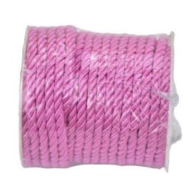 Sodrott zsinór 5mm vastag - rózsaszín Sodrott zsinór 5mm vastag - rózsaszín