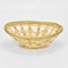 Hosszúkás áttört bambusz tál 17,5cm x 13,5cm Hosszúkás áttört bambusz tál 17,5cm x 13,5cm