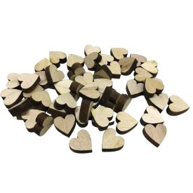 Fa szív 2cm 50db/csomag