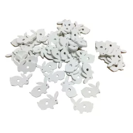 Fa fehér nyuszik 2,5cm 10db/cs.