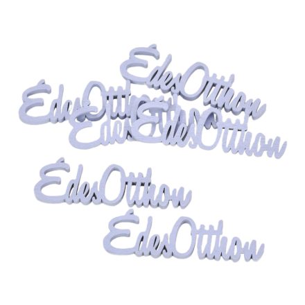Fa felirat "Édes Otthon" 10cm x 3cm - lila 6db/csomag