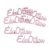Fa felirat "Édes Otthon" 10cm x 3cm - pink 6db/csomag