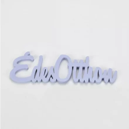 Fa felirat "Édes Otthon" 15cm x 4,5cm - lila