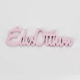 Fa felirat "Édes Otthon" 15cm x 4,5cm - pink