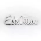 Fa felirat "Édes Otthon" 15cm x 4,5cm - fehér