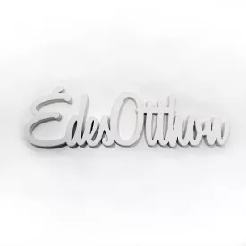 Fa felirat "Édes Otthon" 15cm x 4,5cm - fehér