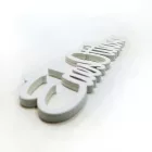 Fa felirat "Édes Otthon" 15cm x 4,5cm - fehér