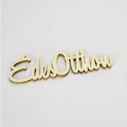 Fa felirat "Édes Otthon" 15cm x 4,5cm - natúr