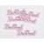 Fa "Isten Hozott" felirat pink 10cm 6db/csomag