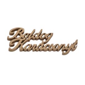 Fa felirat "Boldog Karácsonyt" 10cm x 4cm - arany Fa felirat "Boldog Karácsonyt" 10cm x 4cm - arany
