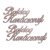 Boldog karácsonyt felirat rózsaarany 15cm 2db/csomag