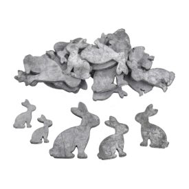 Fa nyuszi csomag 30db/cs. szürke Fa nyuszi csomag 30db/cs. szürke