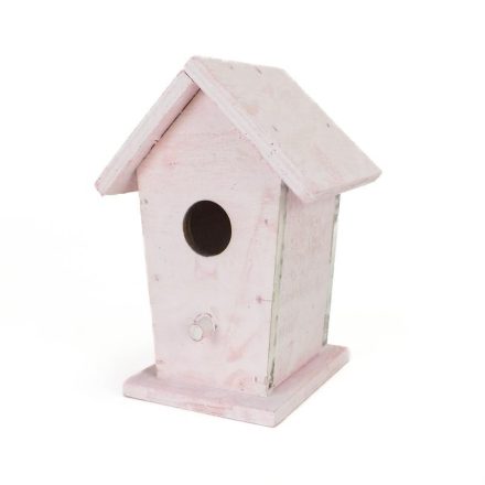 Fa madáretető pink 6cm x 6,7cm x 10cm