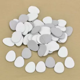 Szürke-fehér fa tojás 3cm 10db/cs.